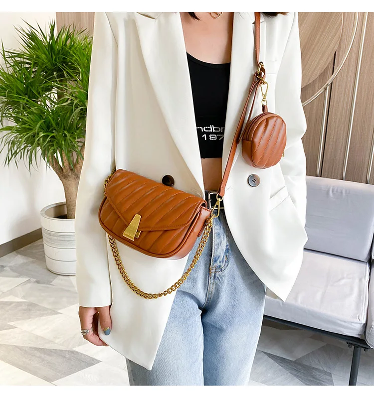 

Wholesale customized women bags 2021 new popular fashion personality Messenger Bags Korean version of the net red sling bag, Customized color