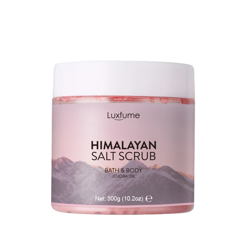

private label Exfoliate & Moisturize Skin Himalayan Salt Body Scrub Body Scrub For Dull Skin, Pink salt scrub