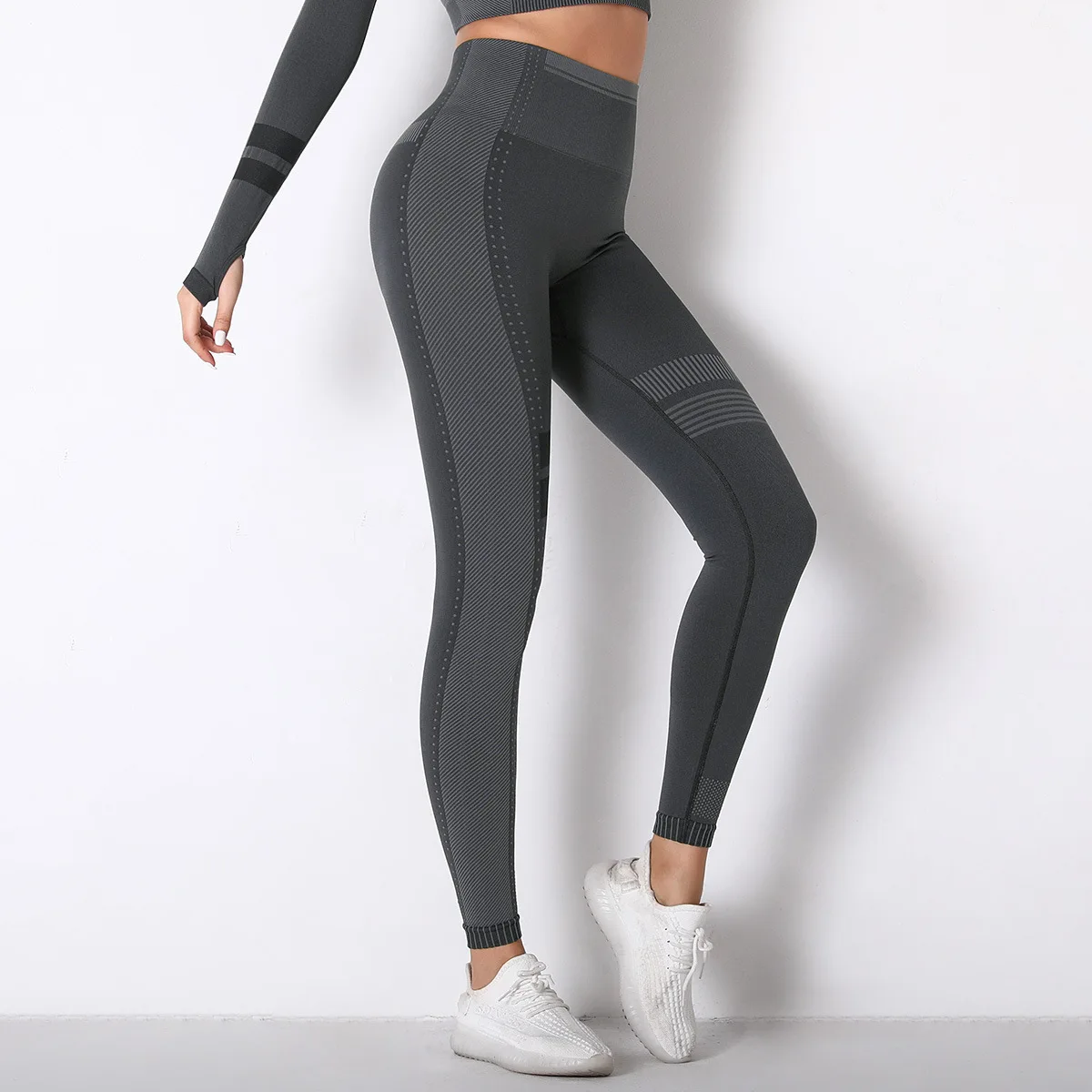 

Ready To Ship Seamless Leggings Women High Waist V shape back Waist Soft Super Stretch Yoga Pants