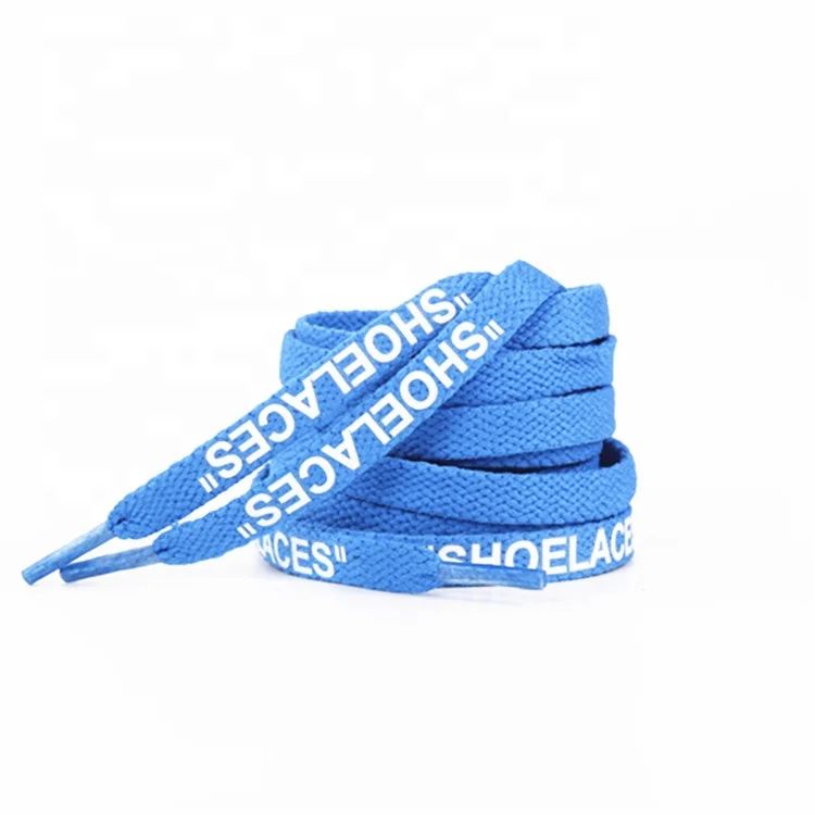 

CAIZU OW Printed "ShoeLaces" Laces For Off Sneaker White Shoes Kanye West AJ Designed Shoelace Custom Logo AF1 Flat Shoe laces, 5 colors and customizable