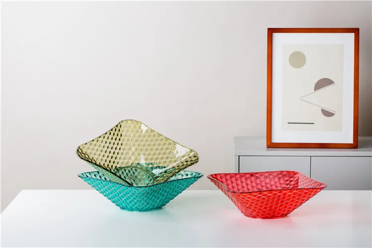 New products eco-friendly custom logo square snack fruit plates sets dinnerware plastic plate  .jpg