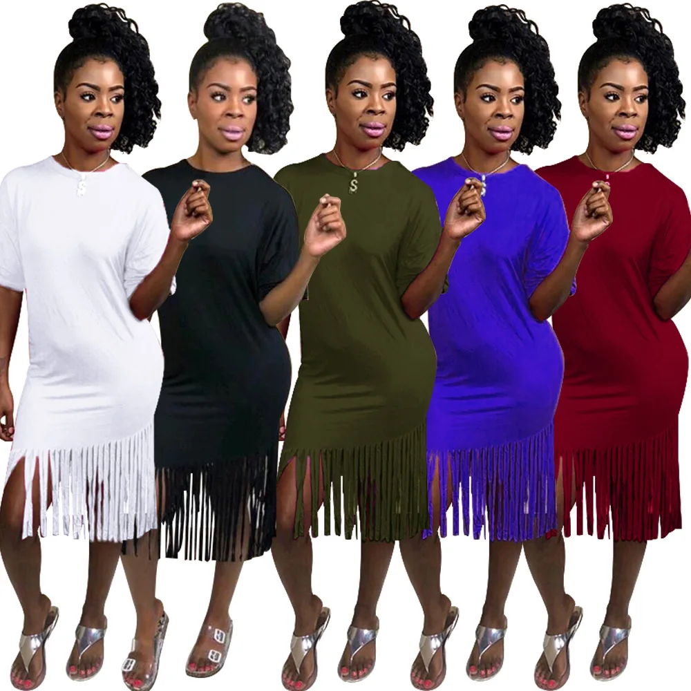 

2021 Hot Sale Fashion White Ladies Sexy Clothes Women Casual Plus Size Dress