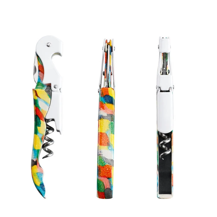 

Design Color Wholesale Custom LOGO Multifunction Stainless Steel Corkscrew Wine Bottle Opener Wine Opener