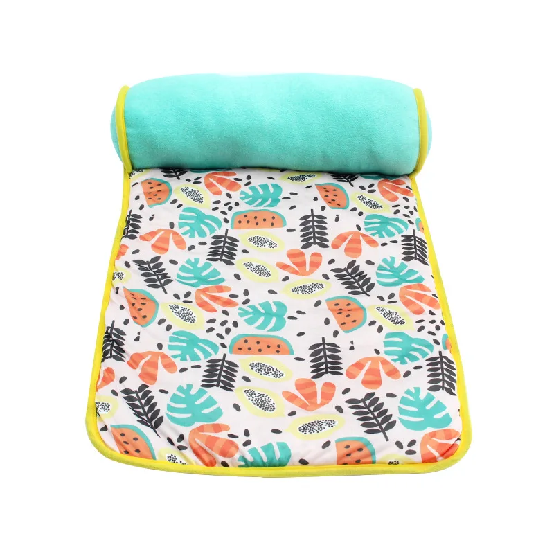 

Cool Technology Cloth Pet Bed Cushion Pillow Cushion Fresh Printing Cool Breathable Dog Cushion