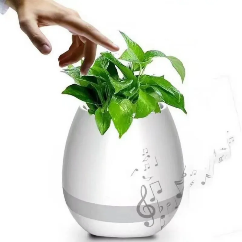 

k3 Smart Music Flower Pot Speaker Simple Design Smaller And Fresh Wireless BT 4.1 USB Speaker For Home And Office Use