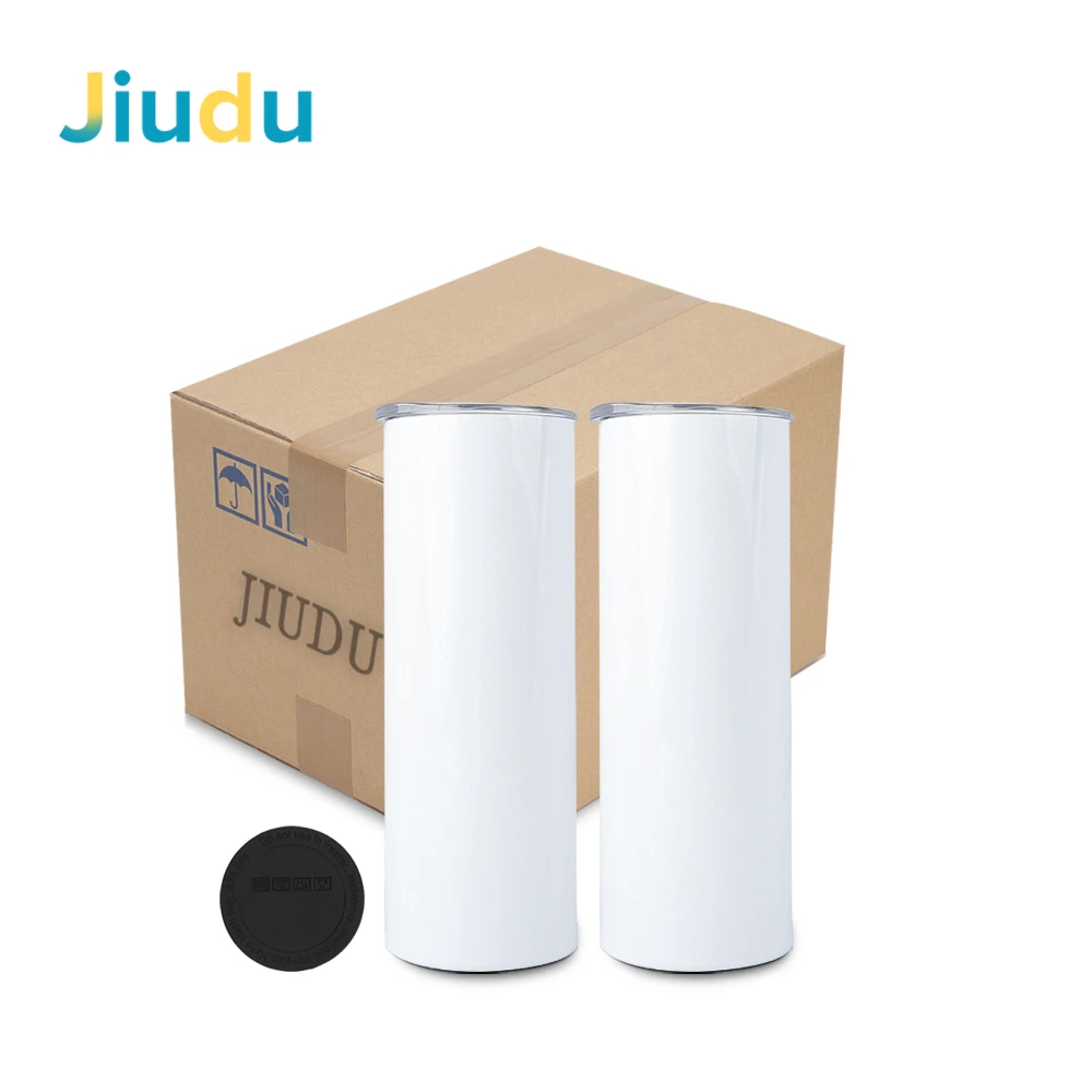 

Straight Sublimation Blanks Tumbler 12oz 20oz 30oz Stainless Steel Double Wall Tumbler With Straw, White color