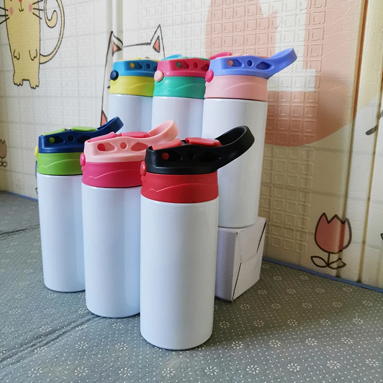 

12oz stainless steel kids tumbler colorful available sublimation blanks sippy kids sublimation cups, Mix color