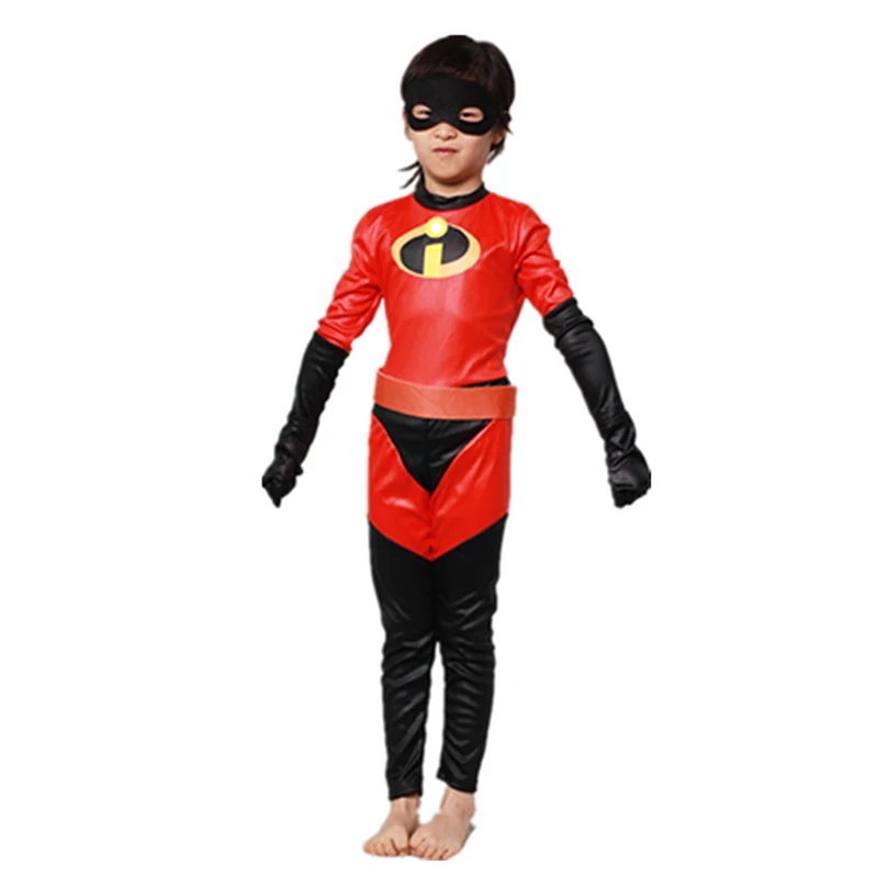 

Popular Incredible 2 Costume Girls Violet Costume Boys Parr Cosplay Halloween Role Play Clothing For, As picture
