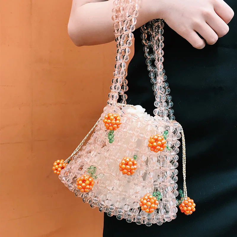 

New fashion hand made craft luxury pearl beaded hand bags for Women, Four types for you choose