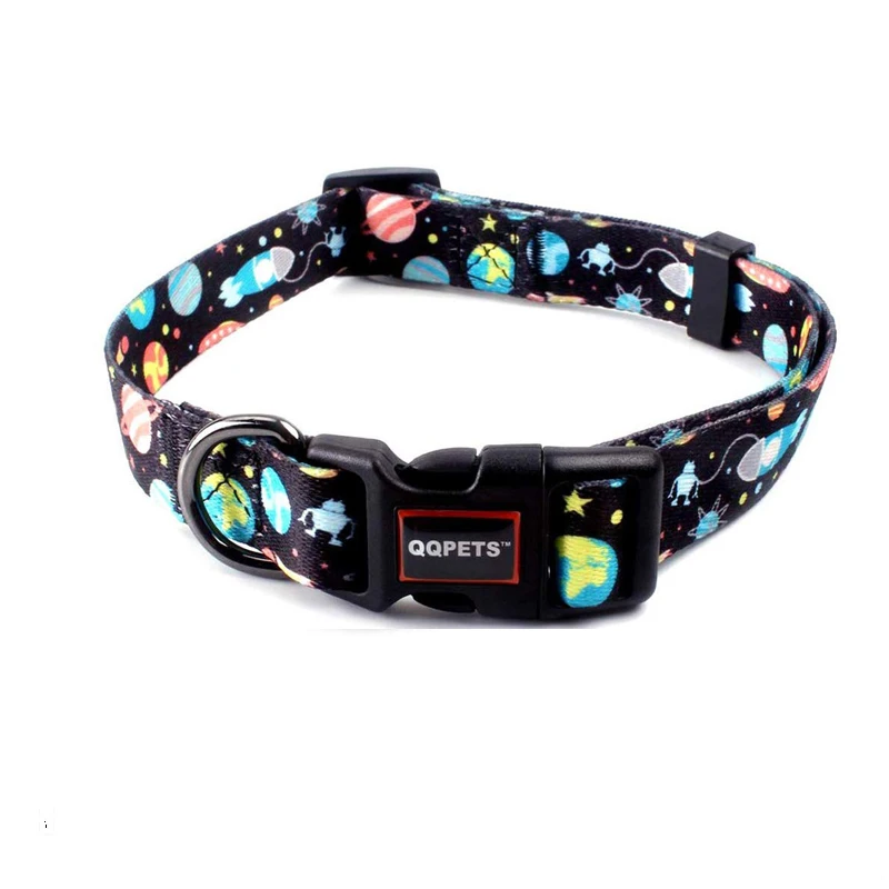 

Amazon Hot Sale Polyester Customized Sublimation Adjustable dog collar, Pantone, as your design