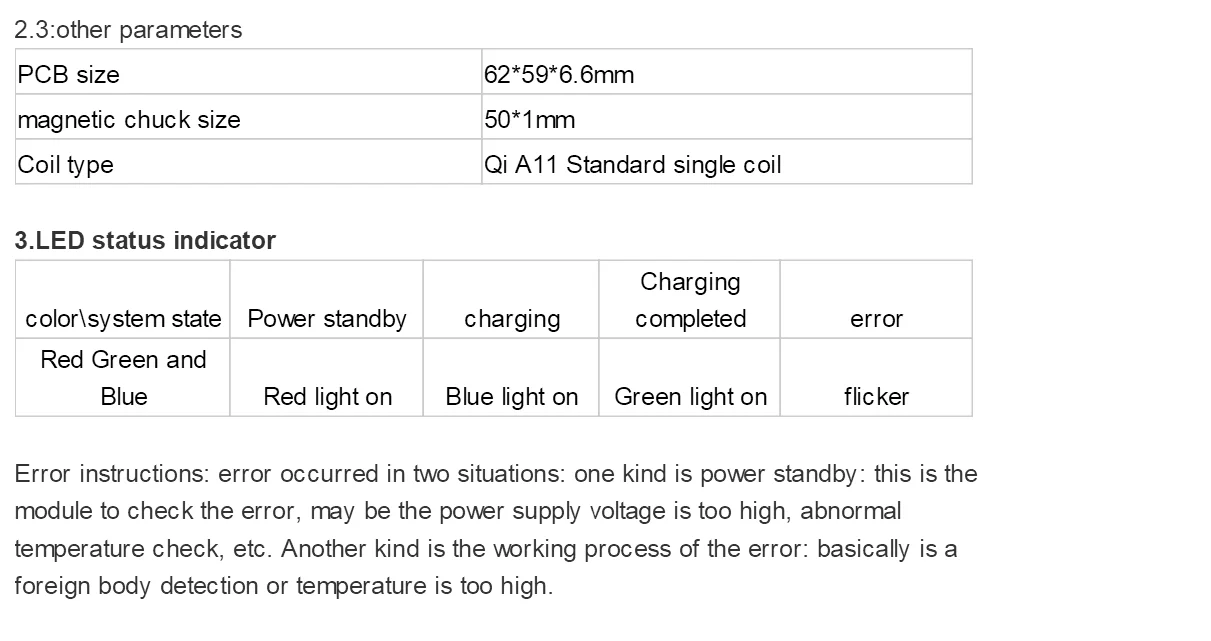 Customized OEM ODM customized qi standard wireless charger module for smartphone