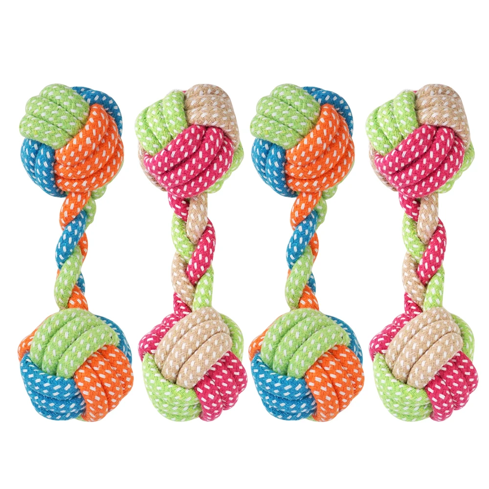 

High Quality Rope Pet Teeth Cleaning Chew Toy Interactive Pet Dog Toys, Colorful