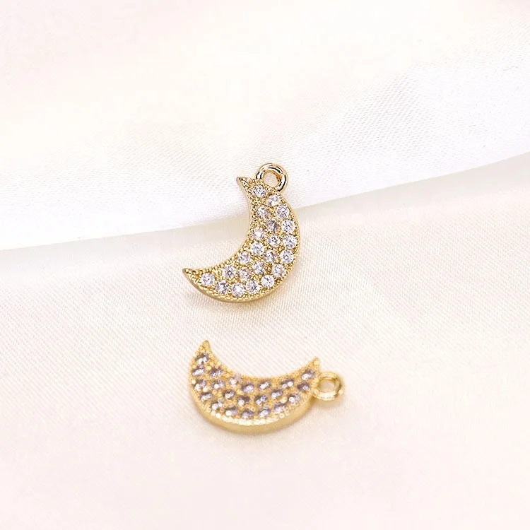 

Custom Trendy Necklace Stainless Steel Gold Plated Charm Moon butterfly Pendant Necklace For Women