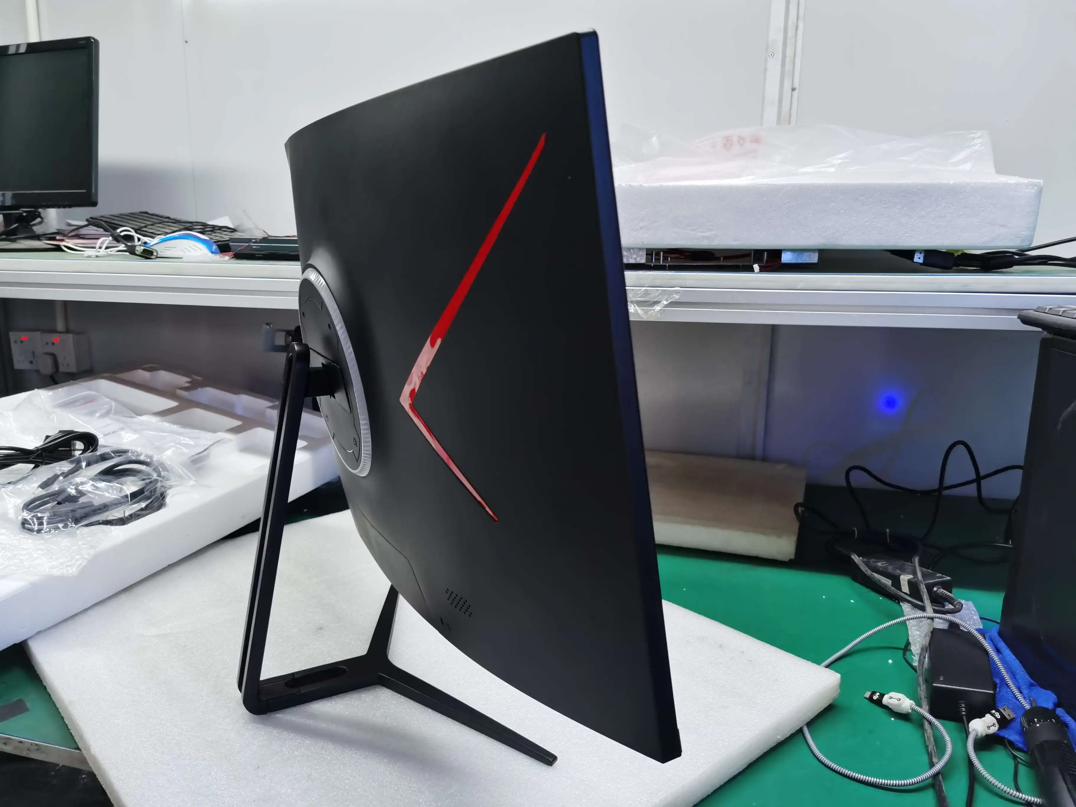 hopestar 32英寸弯曲pc显示器2k 165 hz显示器,用于游戏免费同步