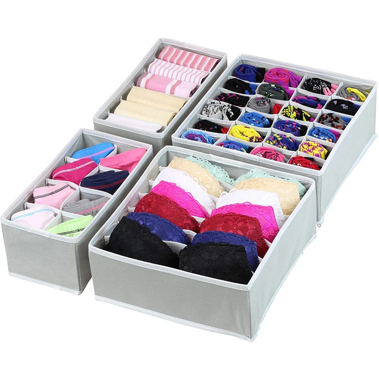 

Bra Panty Drawer Type Non-Woven Socks Compartment Underwear Storage Box