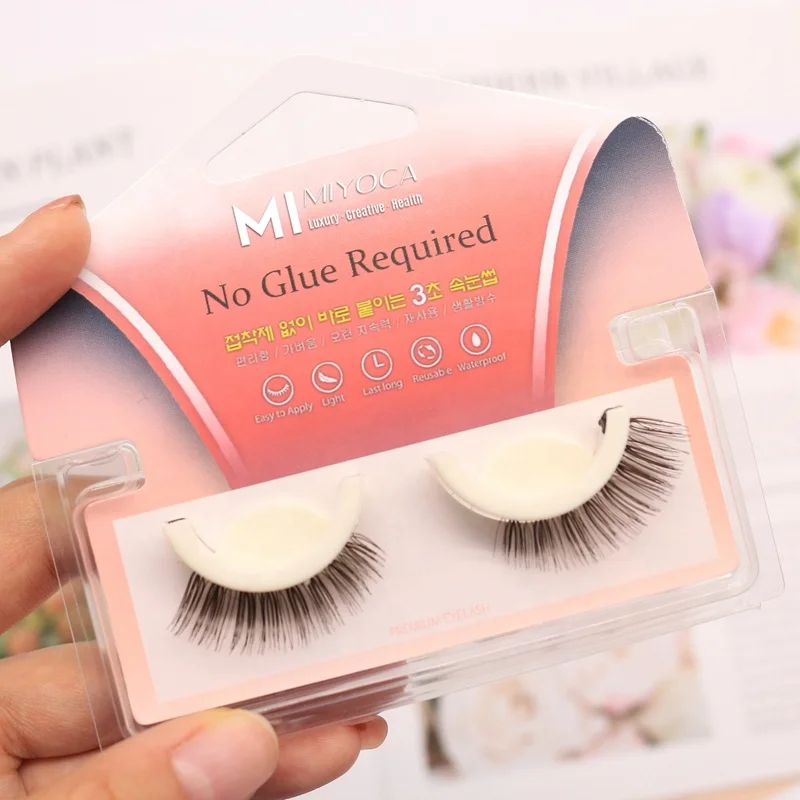 

MIYOCA Reusable Germany Imported Chemical Fiber Lashes Whole Sale False Eyelashes 5D Mink Self-adhesive Eyelashes Mixed length