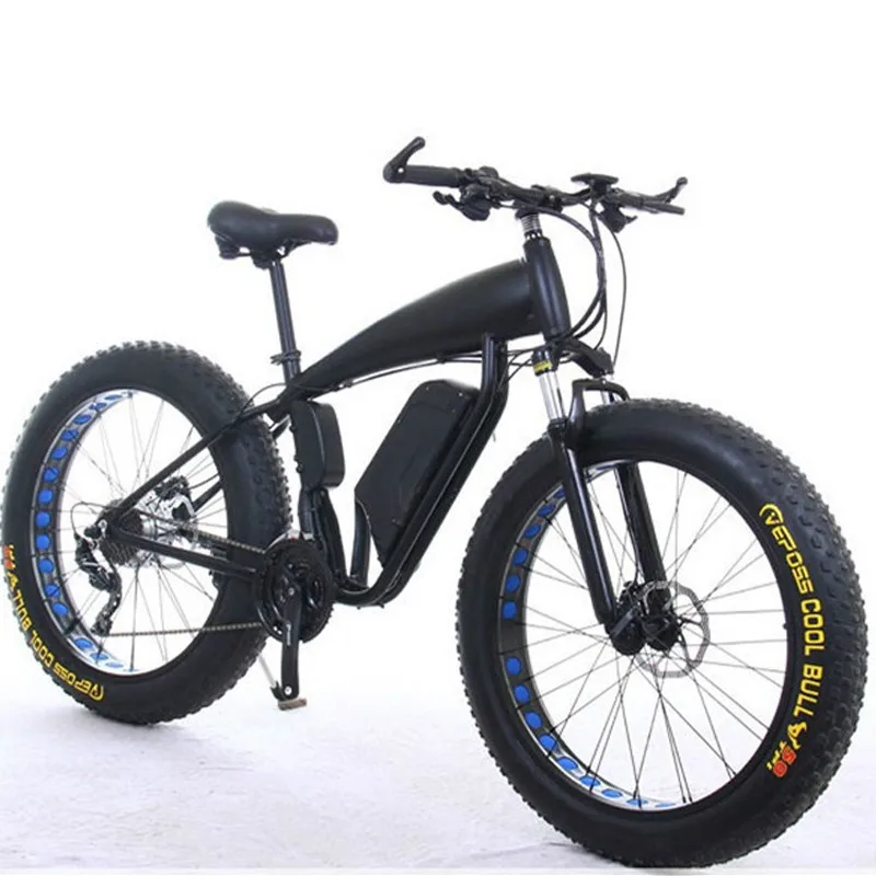 

26 inch 500w motor bike 48v 10ah electric bicycle 2021 new next 26 inch mountain beach adult electric dirt bikes, Black white gold