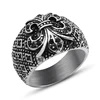 New arrival retro style 316L stainless steel casting personality index finger ring for men
