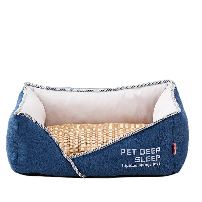 

Petea Orthopedic Dog Bed Cama De Perros Canvas Plush Fluffy Dog house for Dropshipping Cama Para Mascotas Canil Rumah Kucing