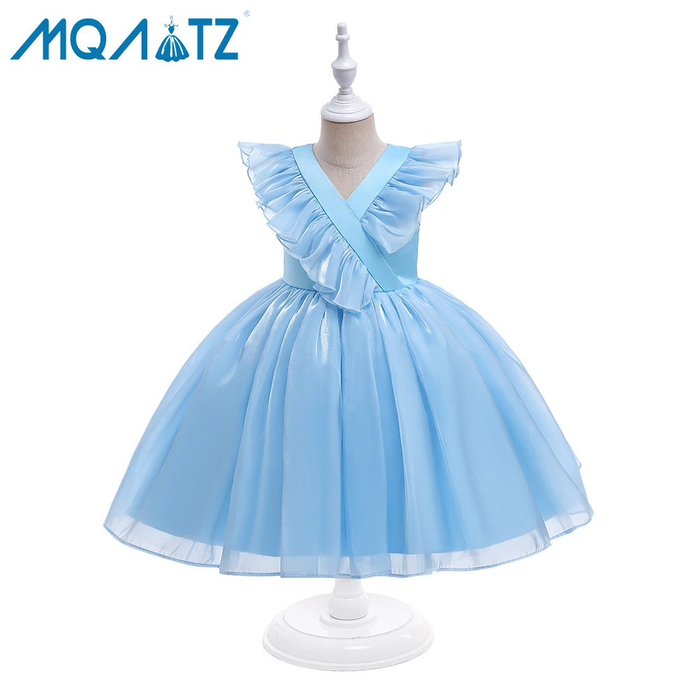 

MQATZ Wholesale Fancy Flower Girl Dress Tulle Birthday Dress For Girls Kids Party Wear