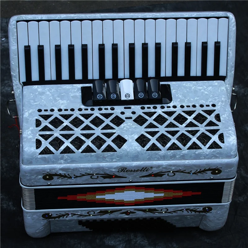 

YW847 Parrot brand 34Key 72 bass keyboard accordion, Black, red,blue, others as requested