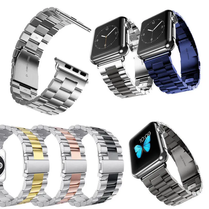 

Stainless Steel Metal Strap For Apple Watch 41mm 45mm 40mm 44mm Band Ultra Thin Link Belt Bracelet IWatch Series 7 6 SE 5 4 3