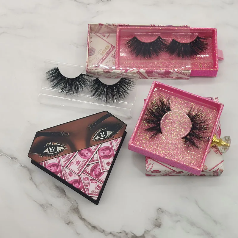 

wholesales mink eyelashes with packing custom