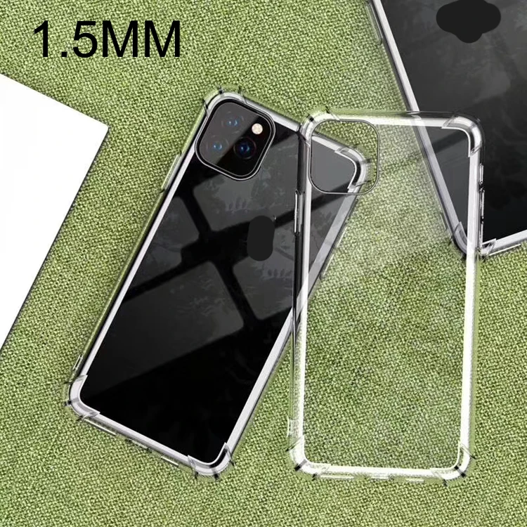 

For Samsung Galaxy A50 / A30S / A50S 1.5MM Thickness Airbag Anti-Knock Soft TPU Clear Transparent Phone Back Cover Case