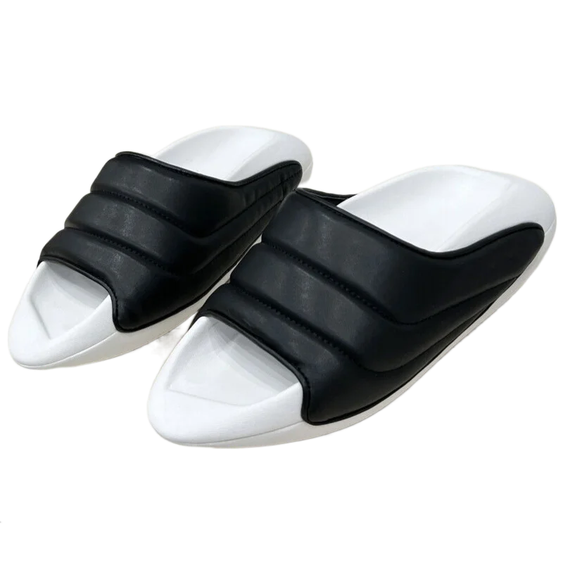 

Dropshipping Custom Logo 2022 Summer Ladies Chunky Slipper Leather Fashion Women's Beach Slides Slippers