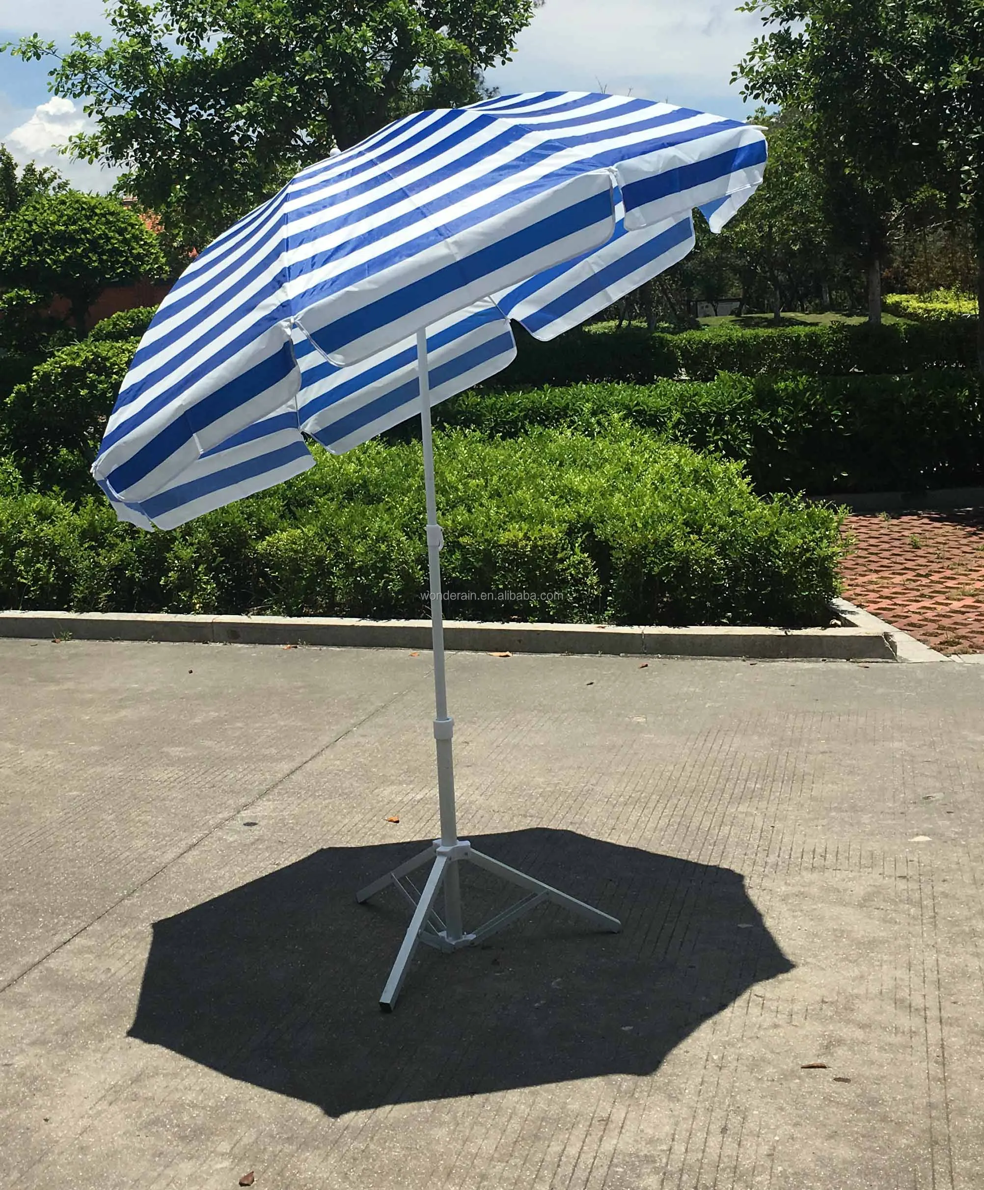 40inch Sunshade And Rainshade 180cm Stripes Beach Umbrella With Tilt ...