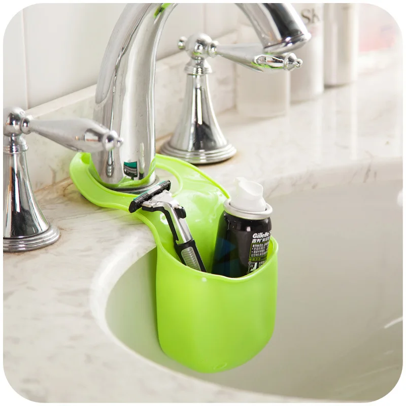 

Home Storage Kitchen Bathroom Storage Holders Racks New Folding Silicone Hanging Storage Holders, As photo
