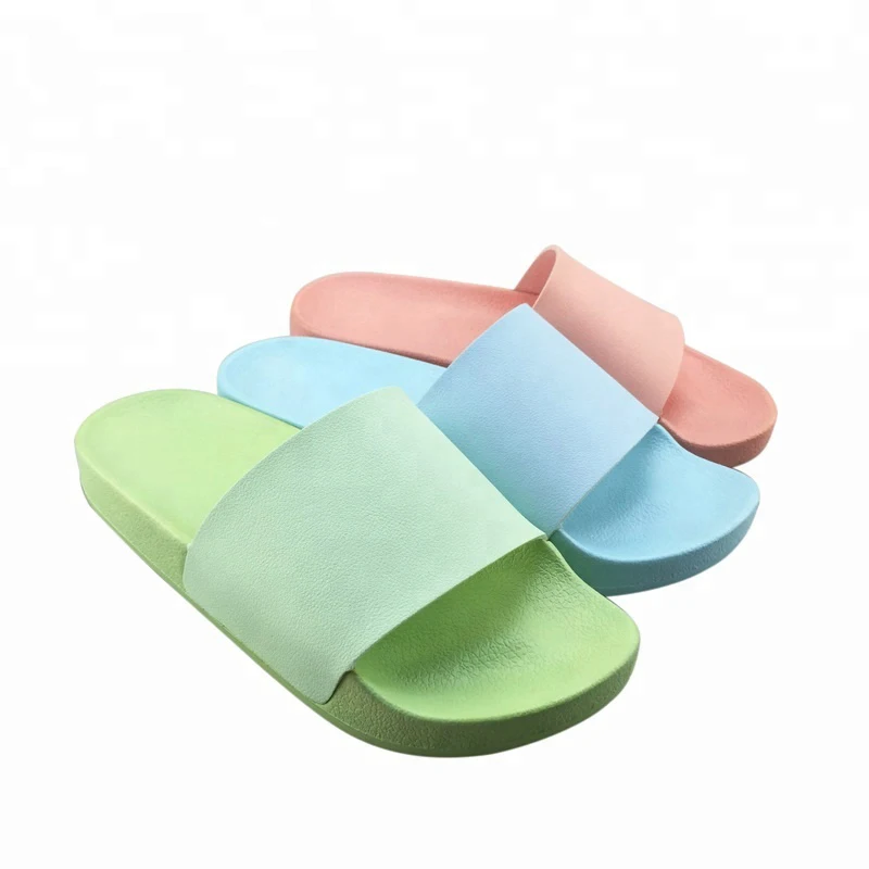 

Fashion Indoor Ladies Slides Footwear Women Slippers PVC Shoe, Blue/green/pink