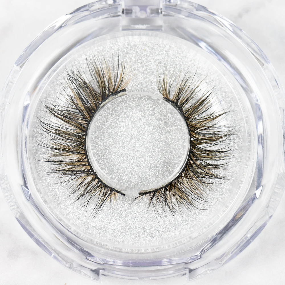 

Luxurious Handmade 100% Real 3D Mink Eyelashes eyelash custom packaging box, Natural black