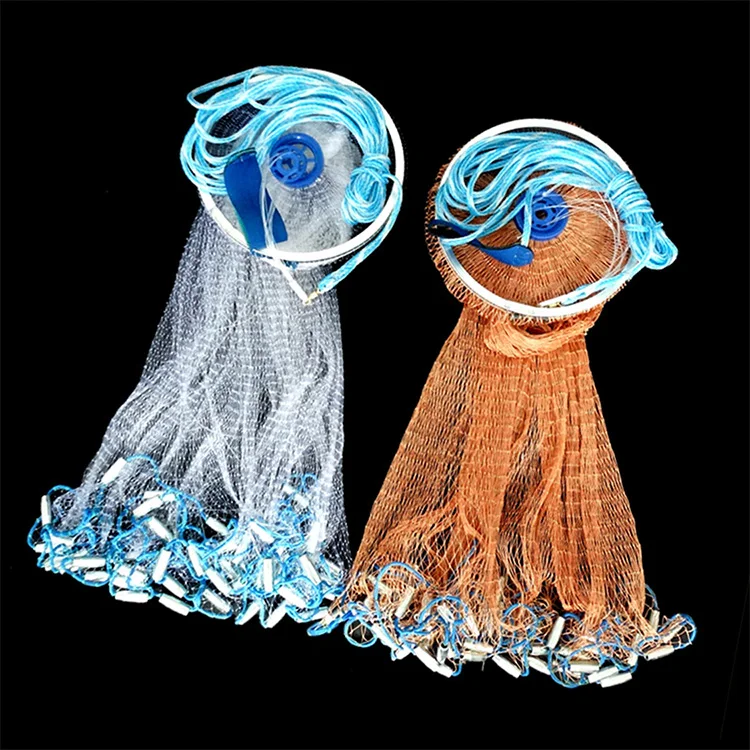 

Fly hand cast net throw catch drawstring casting china nylon fishing net, Customizable