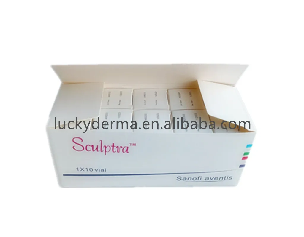

Sculptra PLLA poly-l-lactic acid vials poly-l-lactic acid demal filler injection anti-aging, White