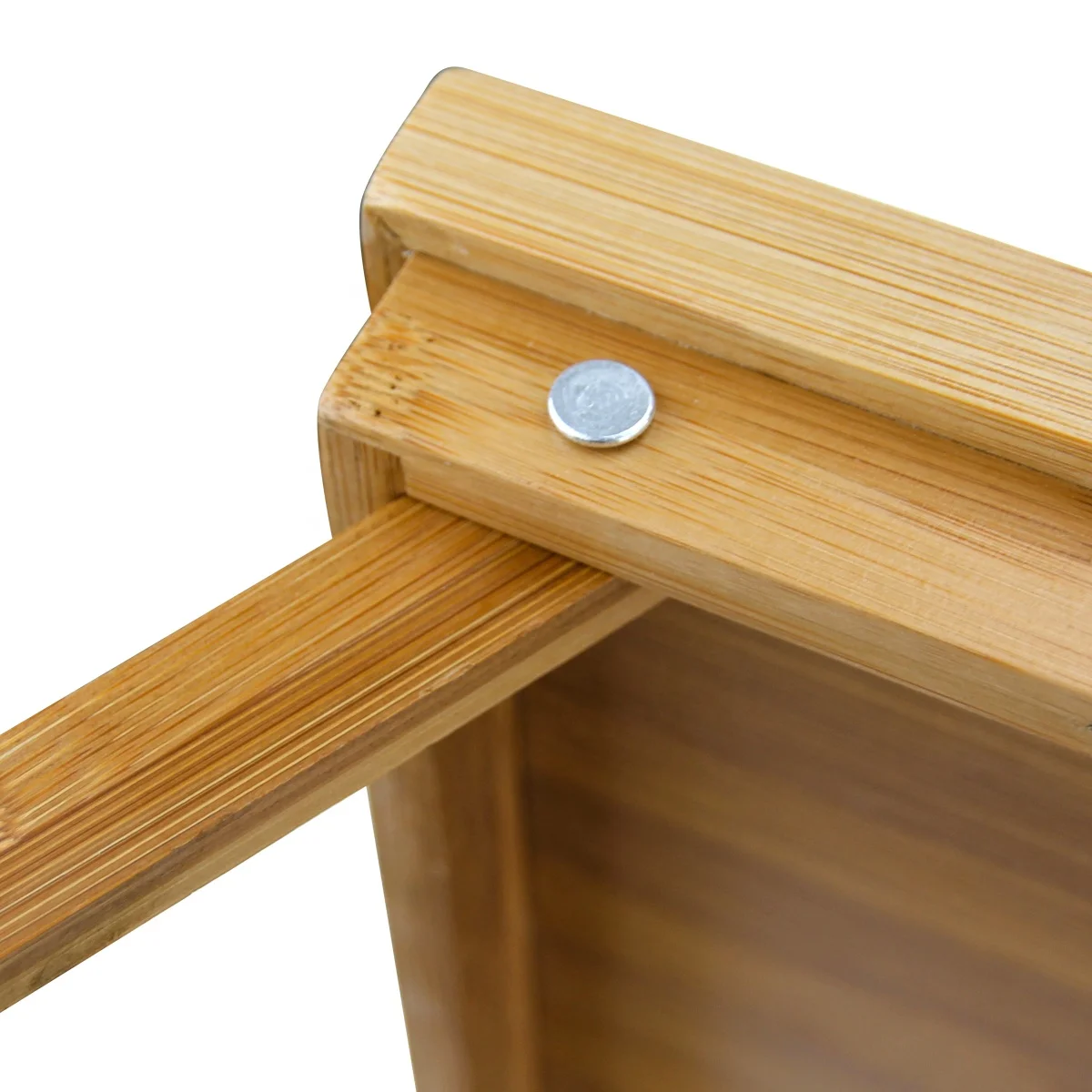 
Bed Tray Table with Folding Leg Serving Breakfast in Bed Use As a TV Table Laptop Computer Tray Snack Tray with Bamboo 