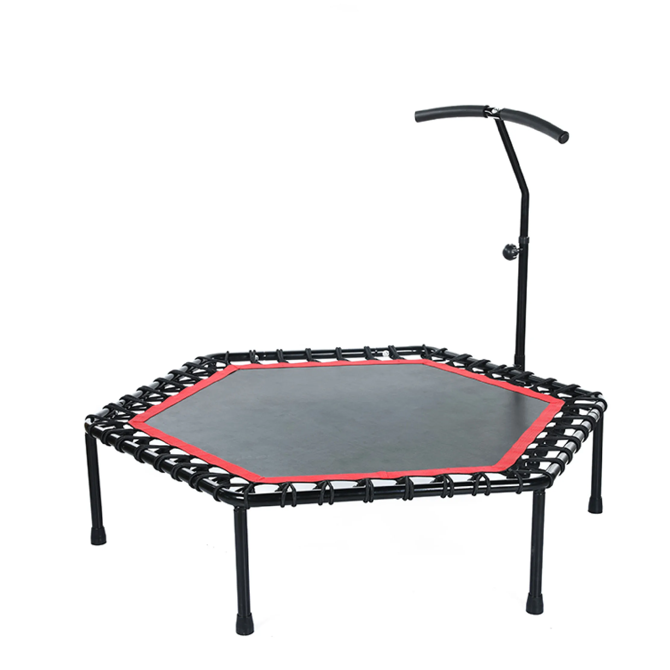 

2022 new design 48 inch indoor outdoor fashion fitness gym sport trampoline for adults, Black