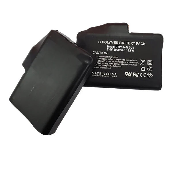 654060 654060-2S 654065-2S 7.4v 2000mah 2100mah 755060-2S 충전식 리튬 배터리 팩 ...