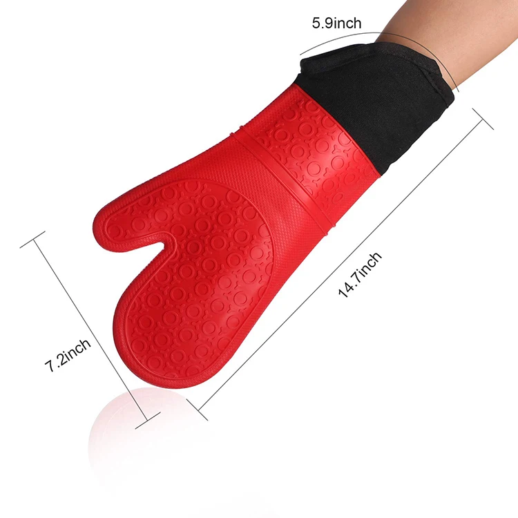 

Heavy Duty Cooking Gloves for with Waterproof Professional Oven Mitt