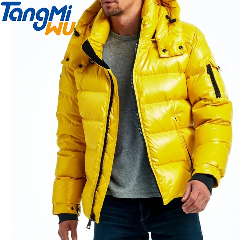 

TMW wholesale winter coat thickened stand-up collar warm jacket zipper color matching Duck down coat mens puffer jacket