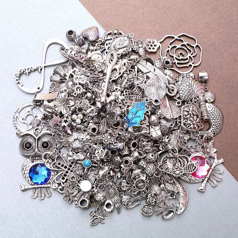 

Tibetan Silver Mixed Charms Pendants For Jewelry DIY Making Craft Findings