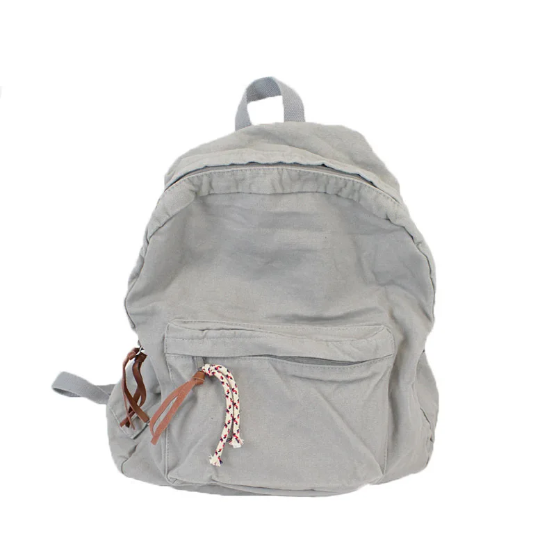 

Customized Size Vintage Canvas Backpack rucksack Girls School bag