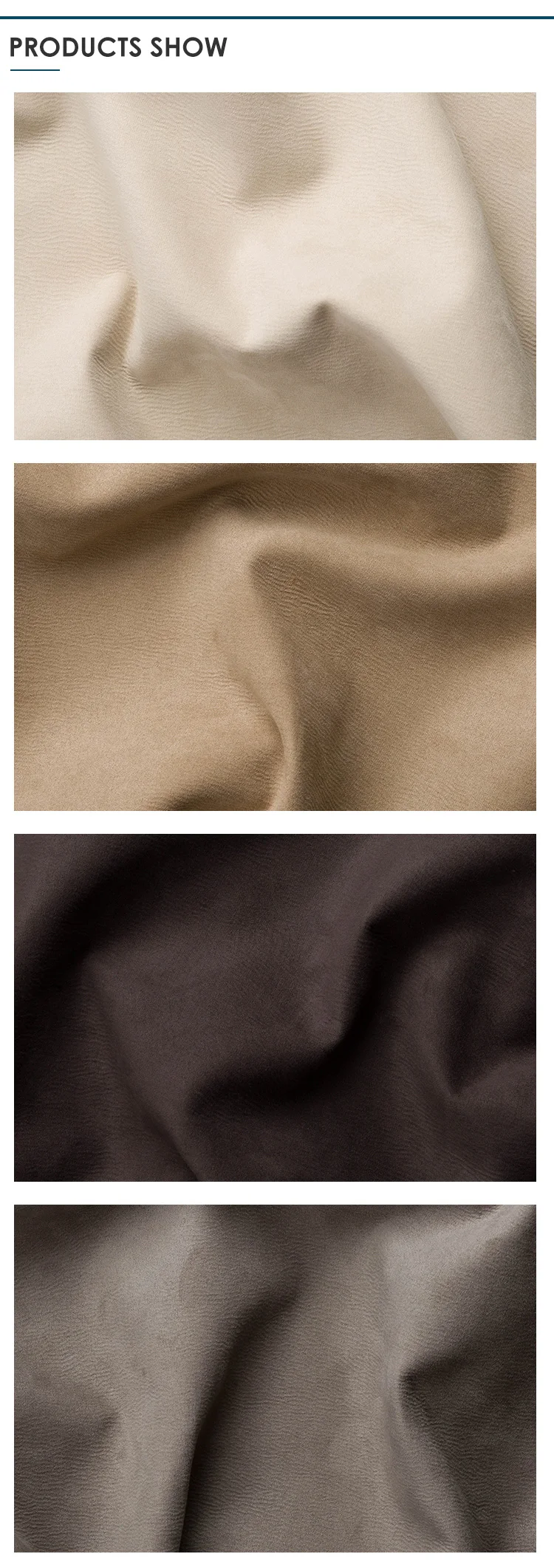 High Quality artificial leather for sofa Home Textile polyester Leather imitation fabric for coats