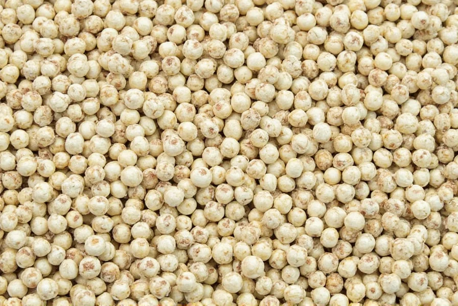 Grinding white pepper