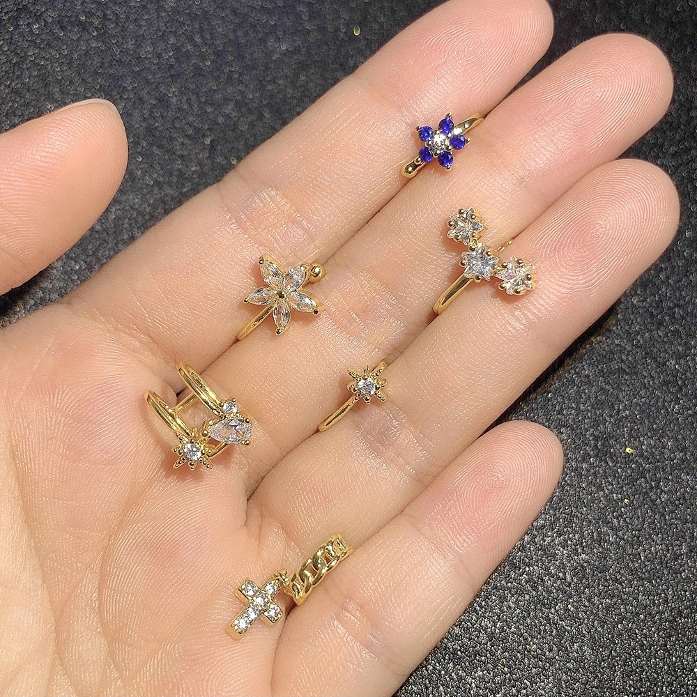 

2021 women earring Fashion 925 silver Gold Color women earring