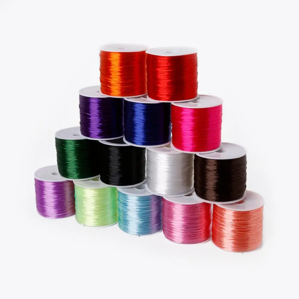 

50M 0.7mm 16 Colors Round Nylon Rubber Crystal Line Stretch Thread Elastic Cord, Picture