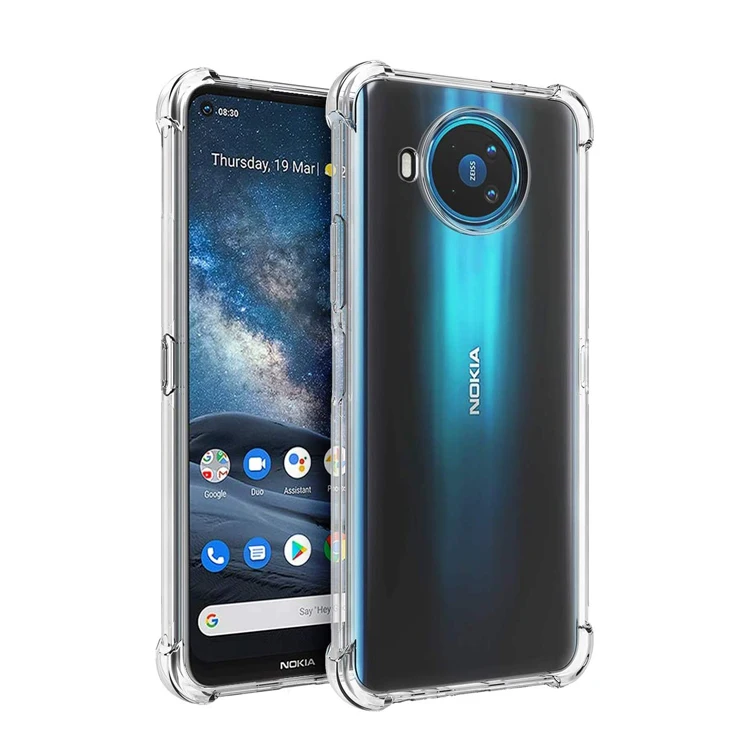 

For Nokia 8.3 5G Phone Case,Clear Transparent Reinforced Corners TPU Shockproof Flexible Cell Phone Cover for Nokia 8.3