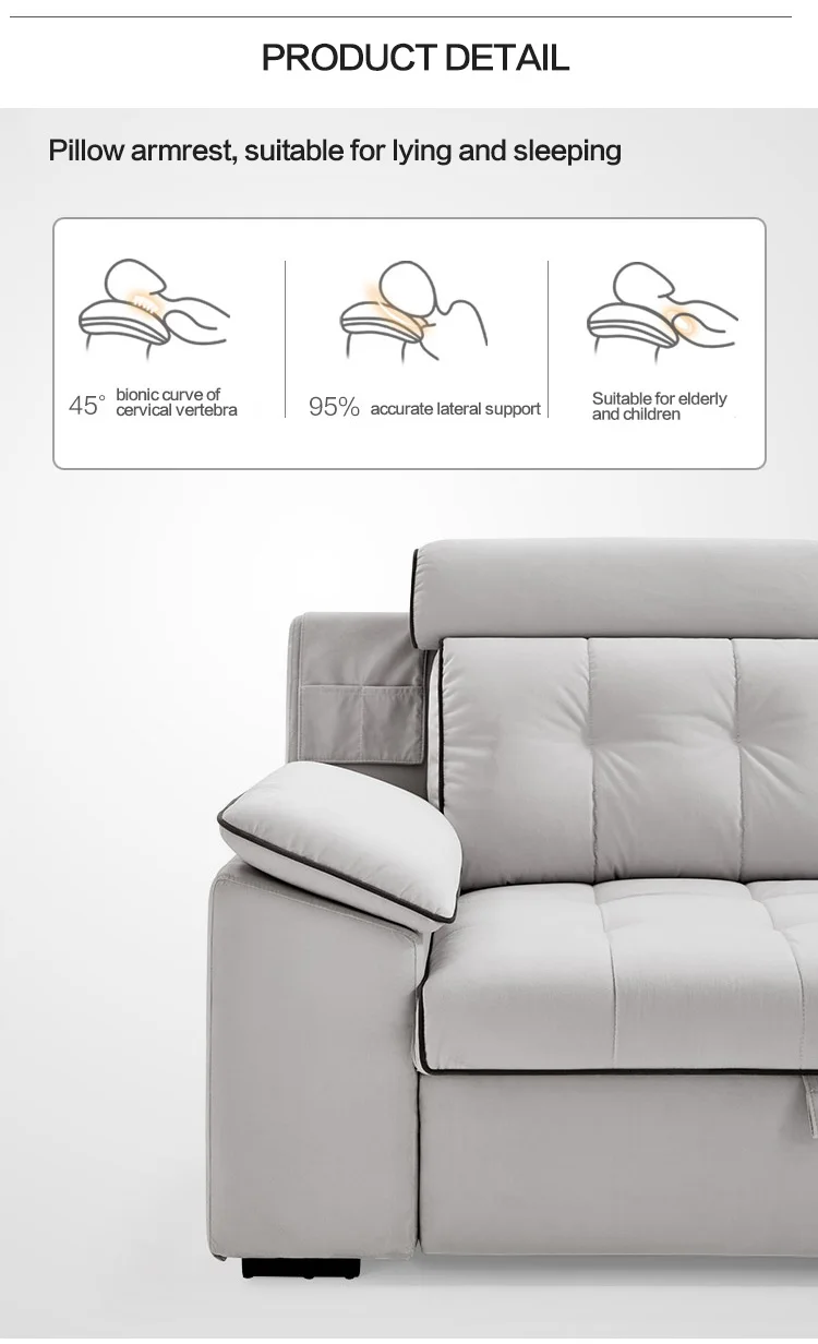 Reclinable Furniture Living Room Modern Sectional Fabric Sofas Set