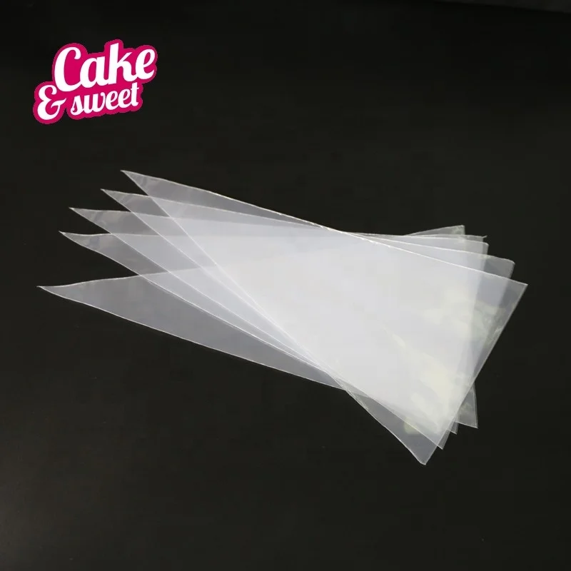 

Custom 12 inch 20 pcs plastic thick leak proof kitchen baking cake decorating icing set nozzles disposable pastry piping bags