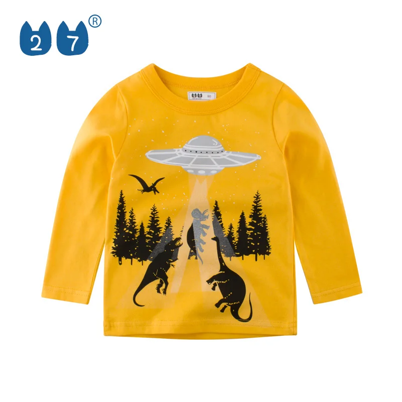 

Kids Cute Design Dinosaur Long Sleeve T Shirts Children Clothes For Boy